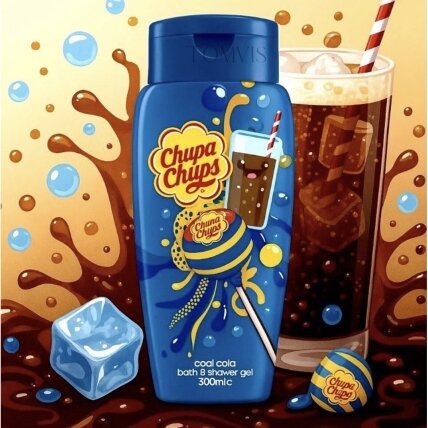 Гель для душа и ванны COLA 300 мл – Chupa Chups Гель для душа и ванны COLA 300 мл – Chupa Chups